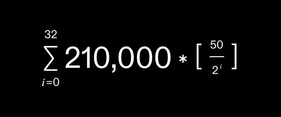 Bitcoin Supply Formula banner
